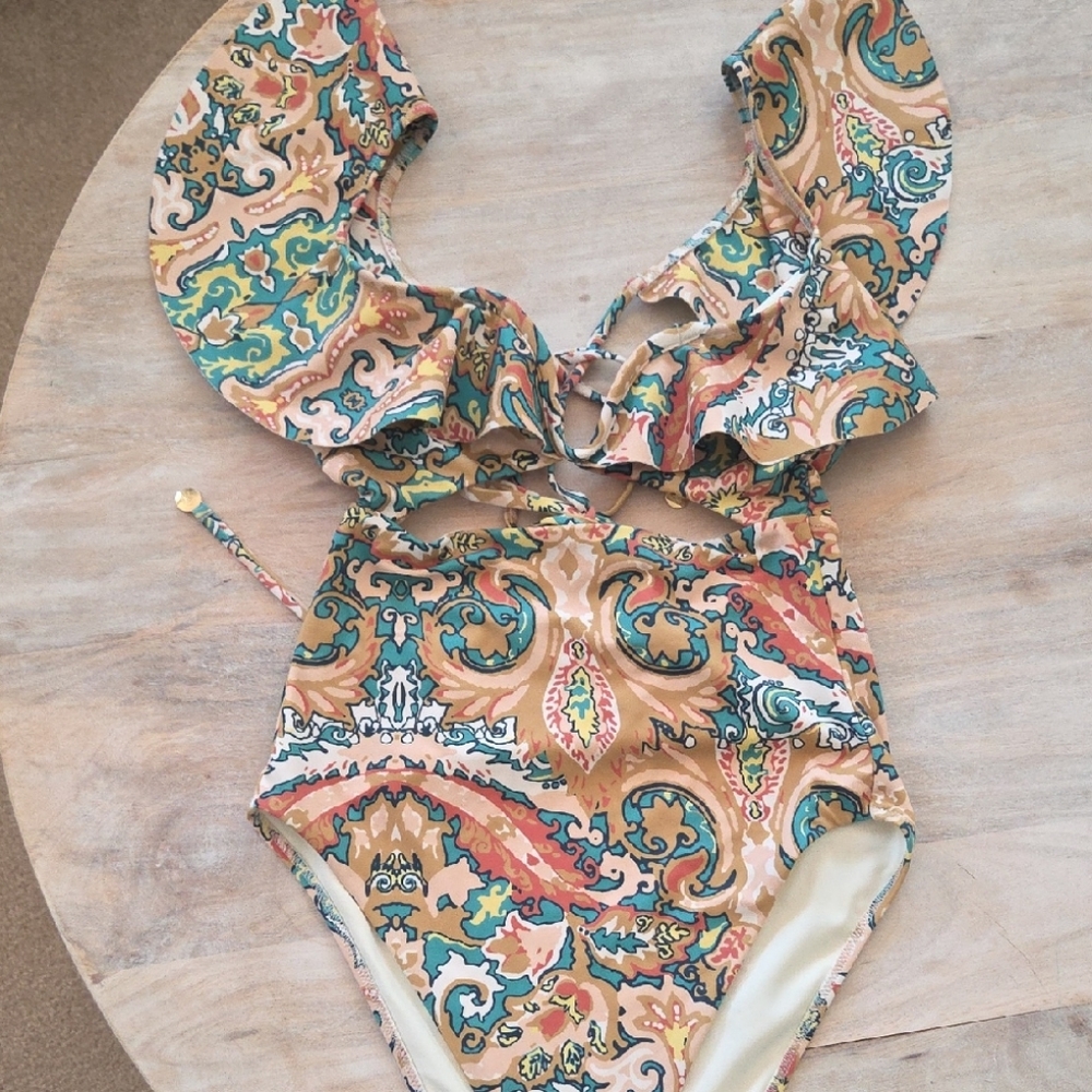 Colorful Paisley One-Piece Swimsuit